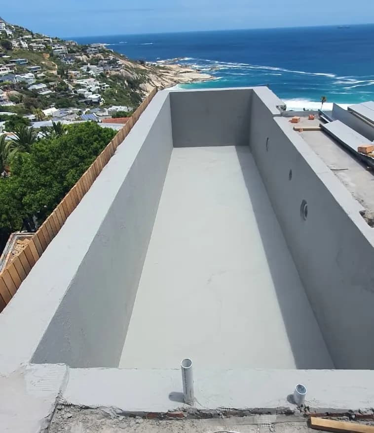 Llandudno residential pool waterproofing — Sika system detail